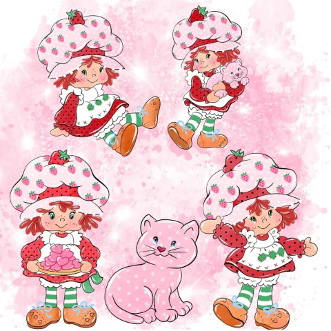 Kit Digital Moranguinho Aquarela #2242# - comprar online