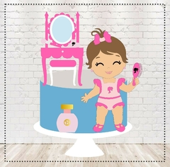 ARQUIVO DE CORTE TOPO DE BOLO BARBIE EM CAMADAS