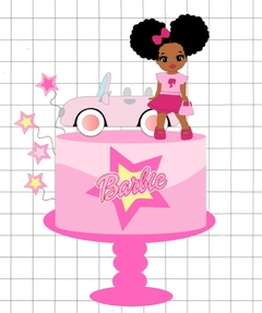 ARQUIVO DE CORTE TOPO DE BOLO BARBIE EM CAMADAS