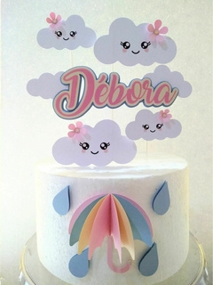 ARQUIVO DE CORTE TOPO DE BOLO CHUVA DE AMOR EM CAMADAS