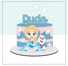ARQUIVO DE CORTE TOPO DE BOLO FROZEN EM CAMADAS