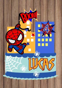 ARQUIVO DE CORTE TOPO DE BOLO HOMEM ARANHA