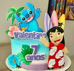 ARQUIVO DE CORTE TOPO DE BOLO LILO E STITCH EM CAMADAS #2074# - comprar online