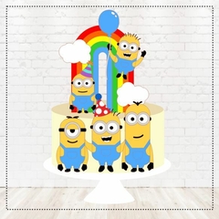 ARQUIVO DE CORTE TOPO DE BOLO MINIONS EM CAMADAS