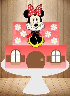 ARQUIVO DE CORTE TOPO DE BOLO MINNIE EM CAMADAS