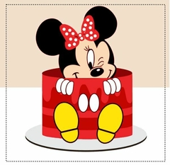 ARQUIVO DE CORTE TOPO DE BOLO MINNIE EM CAMADAS