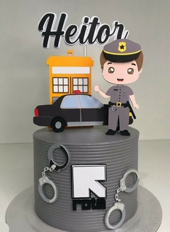 ARQUIVO DE CORTE TOPO DE BOLO POLICIAL EM CAMADAS
