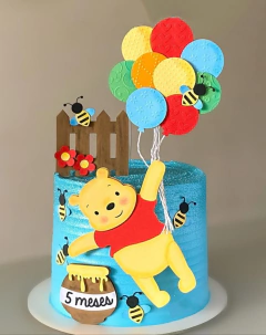 Arquivo de corte topo de bolo pooh