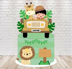 ARQUIVO DE CORTE TOPO DE BOLO SAFARI EM CAMADAS