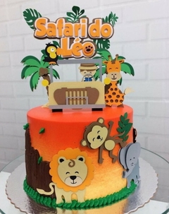 Arquivo de corte topo de bolo safari