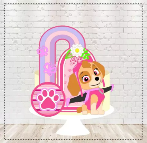 ARQUIVO DE CORTE TOPO DE BOLO SKYE EM CAMADAS