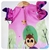 Vestido Temático Bolofofos Rosa com Roxo - Bella Sofi