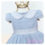 Vestido Laura Baby Xadrez Vichy Azul Claro - comprar online