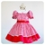Vestido Gabriela Baby Xadrez Vichy Vermelho