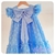 Vestido Sofia Baby em Tule Azul Bebê - loja online