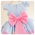 Vestido Infantil Festa Peppa Pig Azul com Rosa - Bella Sofi