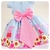 Vestido Infantil Festa Peppa Pig Azul com Rosa - loja online