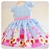 Vestido Infantil Festa Peppa Pig Azul com Rosa na internet