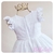 Vestido Infantil em Laise Bordada Branco na internet