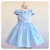 Vestido Infantil Rebeca Azul Bebê