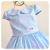 Vestido Infantil Rebeca Azul Bebê - comprar online