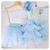 Bombacha/Romper Infantil 2 em 1 - Palhacinha - Circo com Saia Tutu Azul