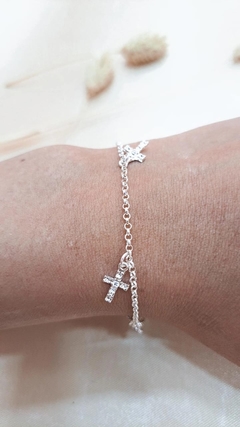 PULSERA CRUCES MICROPAVÉ