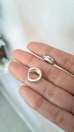ARG041 ARGOLLAS MALENA 14MM PLATA 925