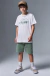 Conjunto Infantil Camiseta em Meia Malha e Bermuda em Sarja Elastano Johnny Fox - 96837