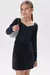 Conjunto de Blusa em Molevisco e Saia em Corduroy Lurex Vic&Vicky - 79365