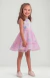 Vestido Infantil Branco Floral Com Sobrep. em Tule Rosa Mon Sucré - 51.13.31.22.120 - comprar online