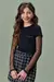 Camiseta Cropped em Meia Malha Vic&Vicky - 79076