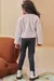 Calça Infantil Legging em Couro Sintético e Termoskin Peluciado Infanti - 79133 - comprar online
