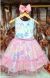 Vestido Infantil Branco Floral Com Sobrep. em Tule Rosa Mon Sucré - 51.13.31.22.120 na internet