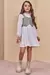 Conjunto Infantil de Vestido em Viscose Sarjada e Colete em Couro Sintético Infanti - 80630 - comprar online