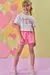 Camiseta Infantil Blusa Boxy Over Infantil - 86920