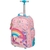 Mochila de Rodinhas Lilica Ripilica Escolar Pink Party 2023 - pacific
