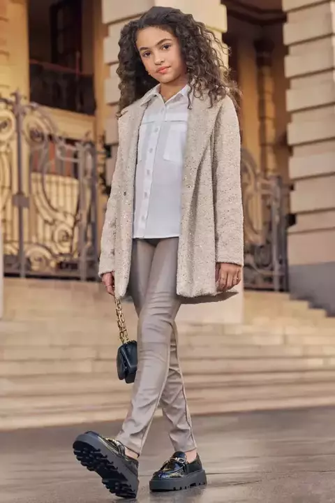 Calça Legging de Couro Sintético e Termoskin Peluciado Vic&Vicky - 79112