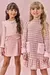 Conjunto Infantil de Blusa em Canelado Liz e Short Saia em Malha Pied Poule Infanti - 81194 - comprar online