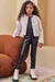 Calça Infantil Legging em Couro Sintético e Termoskin Peluciado Infanti - 79133