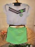 Conjunto Infantil Blusa com Sobreposição e Shorts Saia Momi - J3219