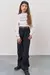 Imagem do Conjunto de Blusa em Canelado Liz e Wide Leg em Moletom sem Pelúcia Vic&Vicky -81315