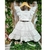 Conjunto Infantil Branco Cropped & Saia UM MAIS UM- 011018