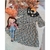 Conjunto Infantil Vestido + Gola Removível Estampa Pop Cat-  57917 
