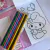 Conjunto de Livro p/ Colorir + 8 Lápis de Cor Hello Kitty na internet