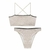 Conjunto Infantil de Biquini com Calcinha Lateral Média em Malha Jacquard Marina 78324 Vic&Vicky - comprar online