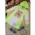 Vestido Infantil Manga Longa Estampado Com Capuz Kukie -64241
