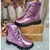 Coturno Infantil Feminino WorldColors Music - Rosa Metalizado