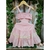 Vestido Infantil Rosa Claro de Linho com Renda Entremeios e Bordado Richelieu Luluzinha 090634324 - comprar online
