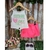 Conjunto Infantil Pink Neon de Blusa e Shorts Sai Citrus Summer Day MON SUCRE